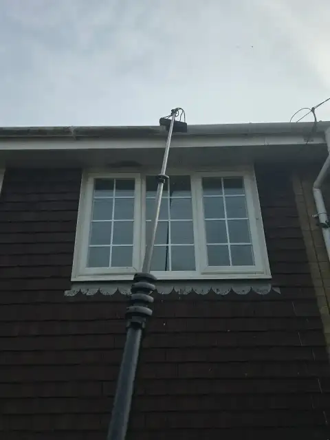 High level exterior cleaning