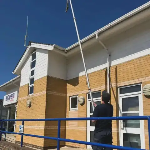 Gutter clearing at Hovertravel Ryde thumbnail