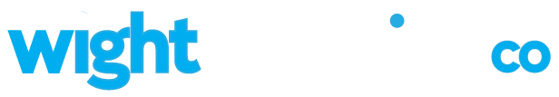 Wight Cleaning Co logo for dark backgrounds